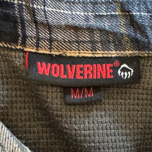 Wolverine Men's thermal lined flannel plaid workshirt size medium - Picture 2 of 9